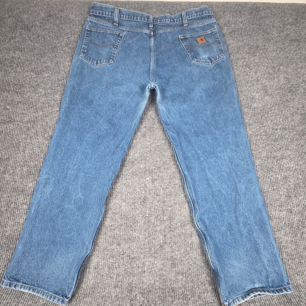 Carhartt B460 DVB Mens‎ Relaxed Fit Jeans 44 x 32 Blue Denim Workwear